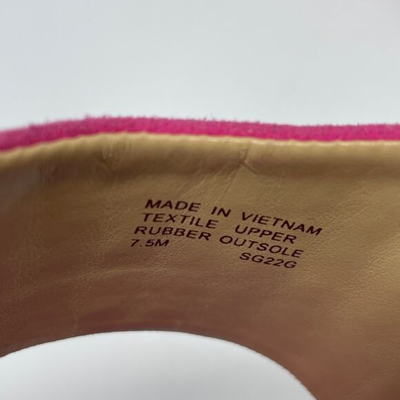 Michael Michael Kors Amal Embellished Faux Suede Kitten Sandal Pink Size 7.5M - Picture 3 of 13